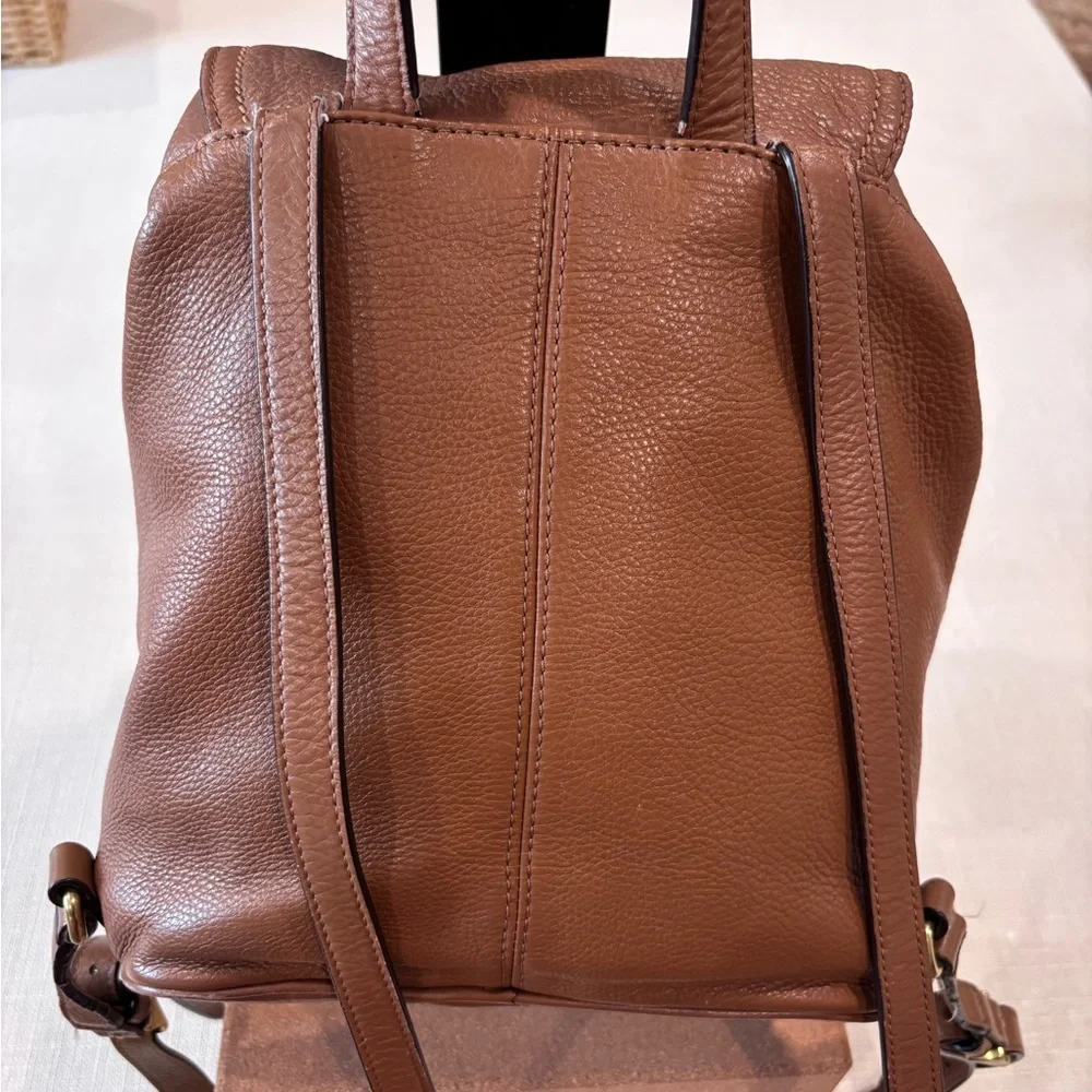 COACH Park Medium Tan Leather Backpack (2013) - Picture 2 of 16